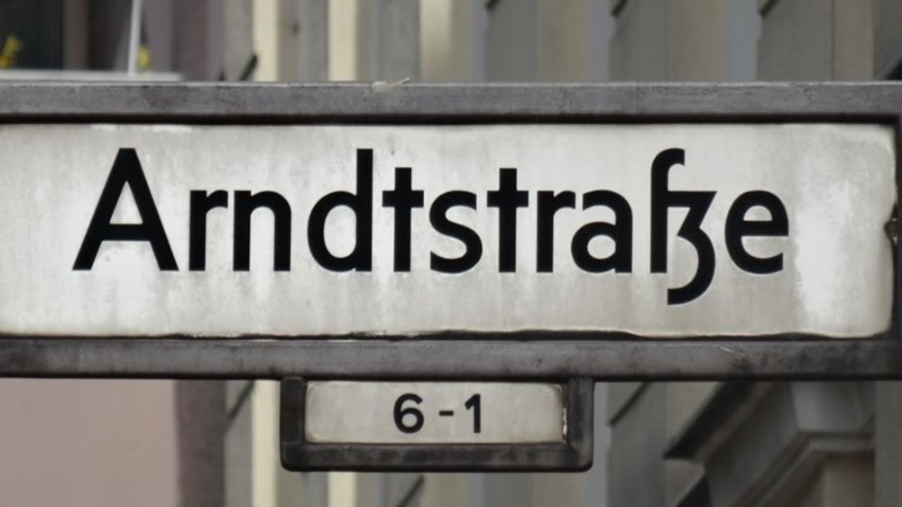 Straßenschild Arndtstraße