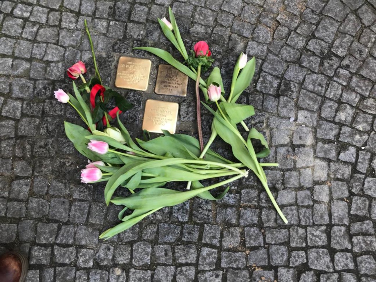 Stolpersteinverlegung 16.2.23 Rhea Bolz