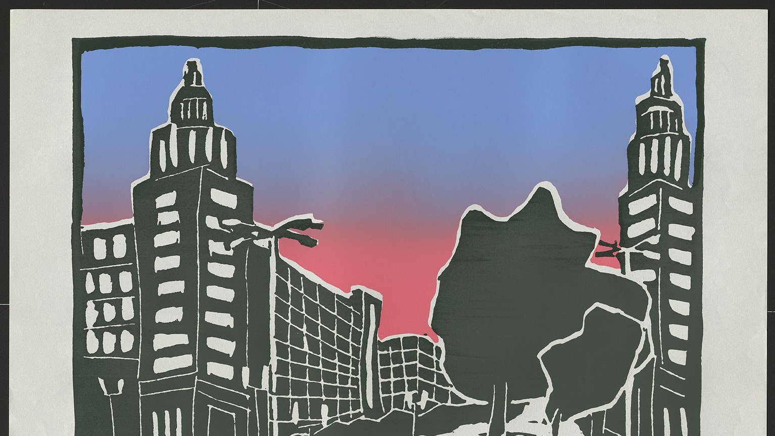 Ausstellungswerbung: "Malerei und Grafik" vom 05. bis zum 29. März 1987