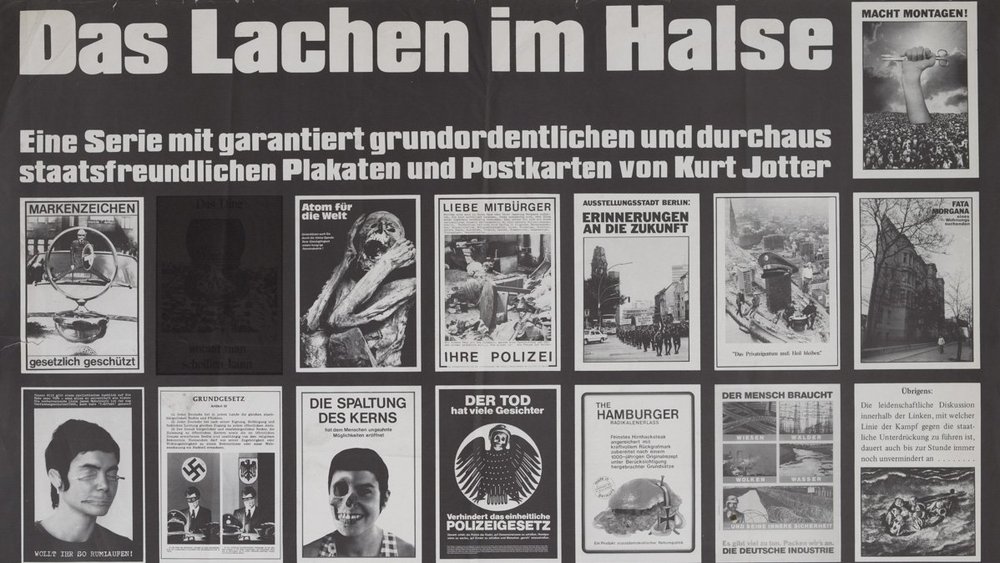 Kurt Jotters Plakat "Das Lachen im Halse" 
