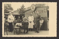 Außenansicht des Cafés Kuchen-Kaiser am Oranienplatz