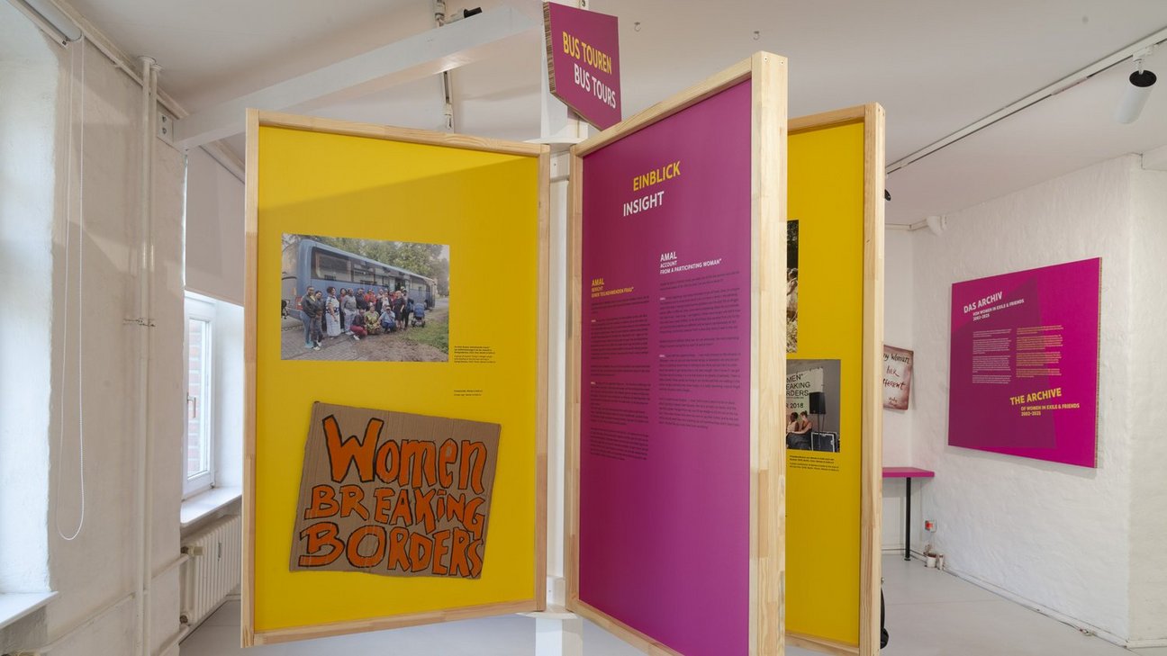 Ausstellungsansicht "Women in Exile - Wege des Widerstandes"
