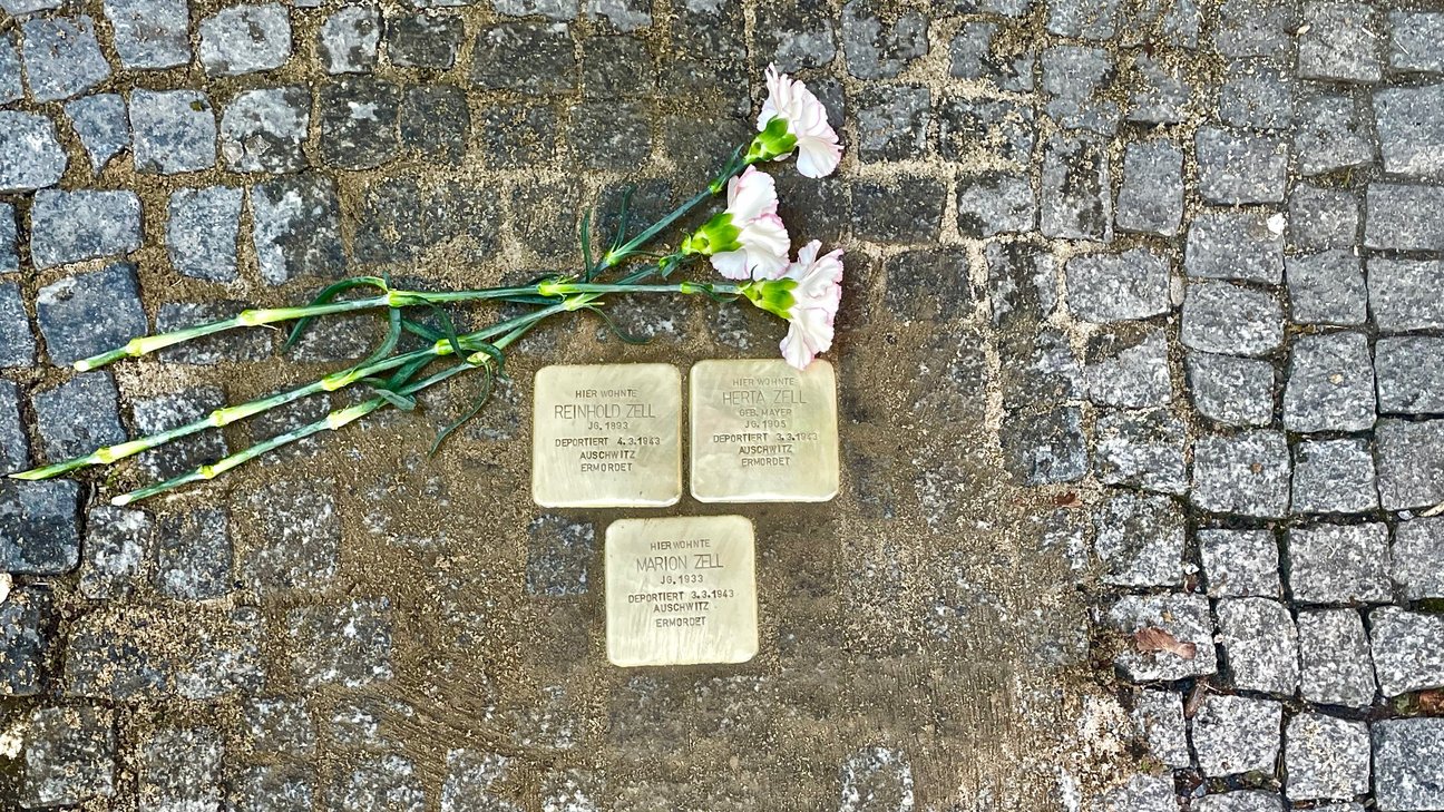 Foto eines Stolpersteins