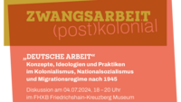 Veranstaltung "Zwangsarbeit (post)kolonial"