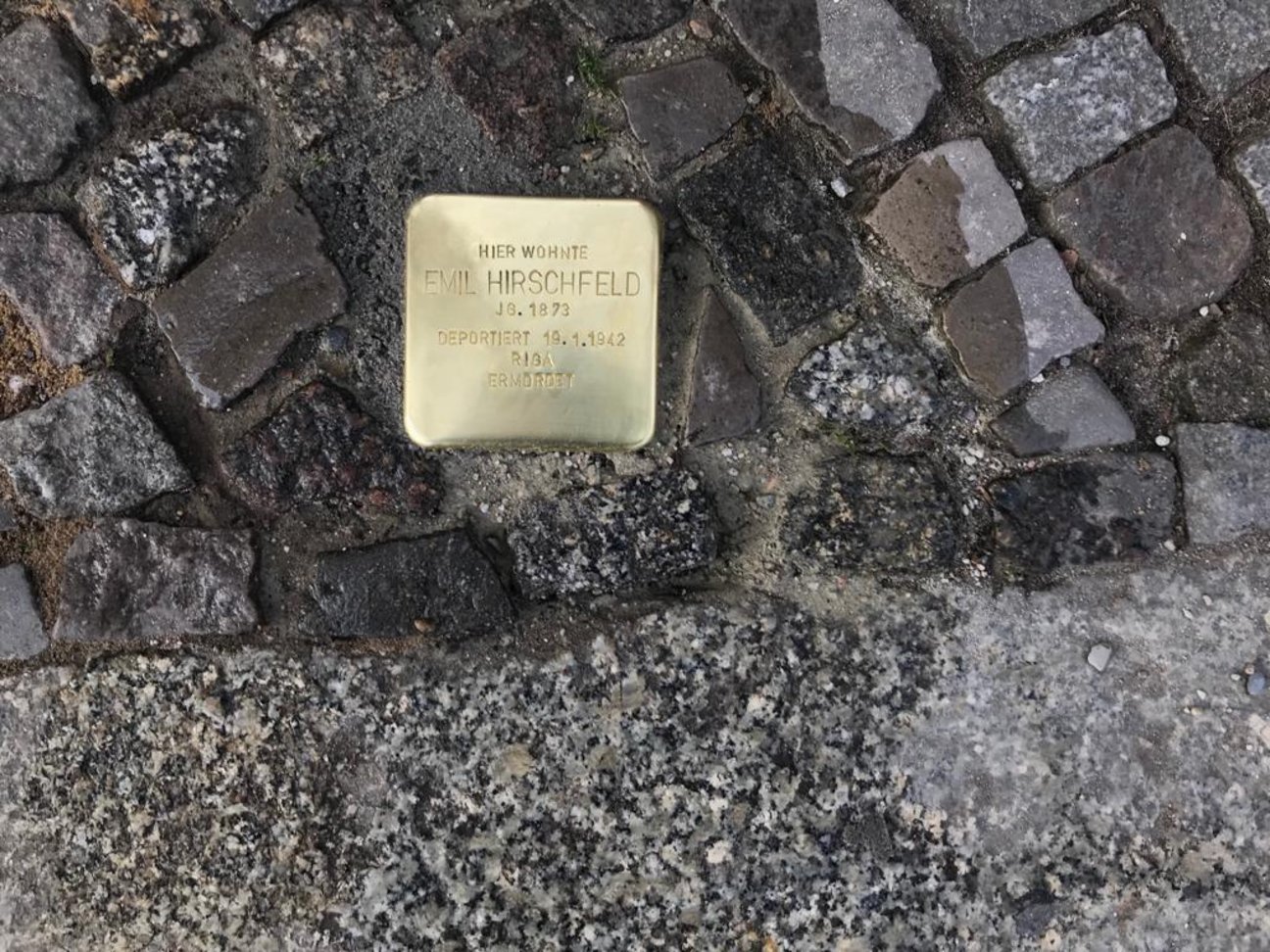 Stolpersteinverlegung 16.2.23 Rhea Bolz