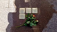 Foto eines Stolpersteins