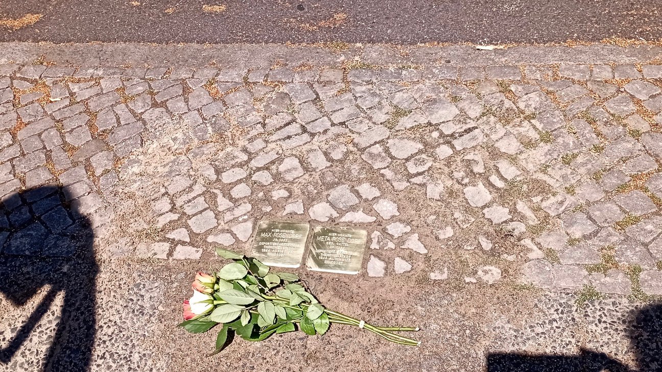 Foto eines Stolpersteins