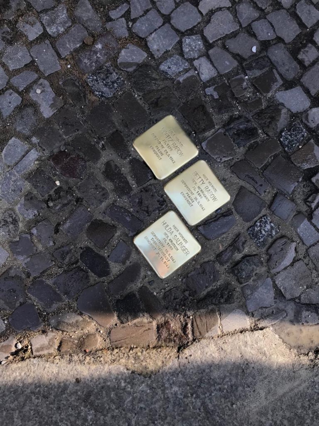 Stolpersteinverlegung 16.2.23 Rhea Bolz
